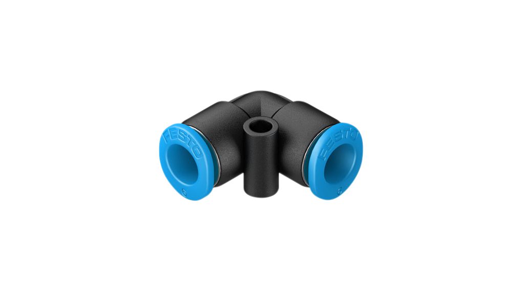 Fitting, Compressed Air, Brass, 31mm, Ø6 mm, Push-In Connector, Pack of 10 pieces