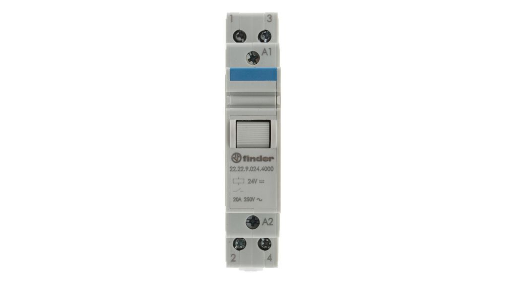 Power Relay 22 2NO 20A DC 24V 460Ohm