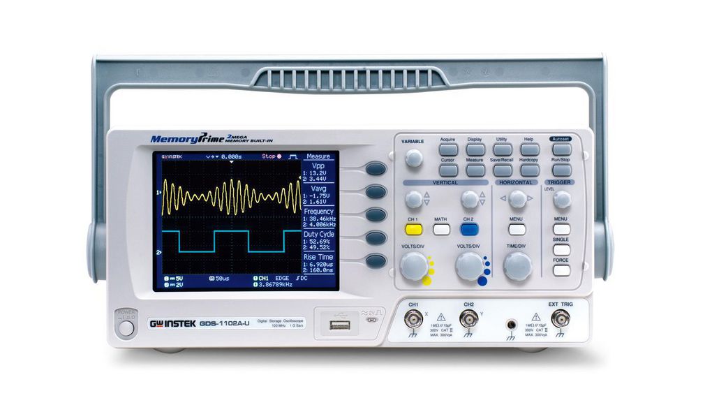 Oscilloscope GDS-1000A-U DSO 2x 100MHz 25GSPS USB