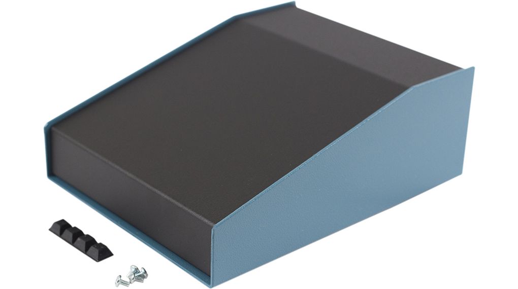 Lutande konsol 1456 218.67x169.72x76.2mm Aluminium Svart/blå