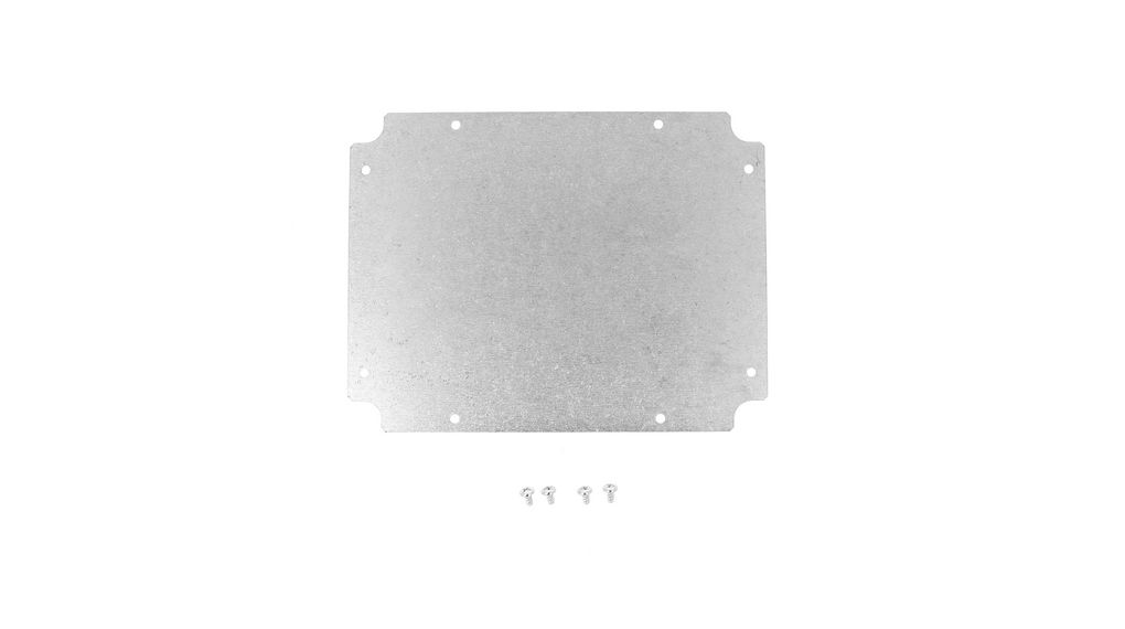 Innenplatte für Gehäuse der Serie 1556, Aluminium, 185 x 142mm, Silber