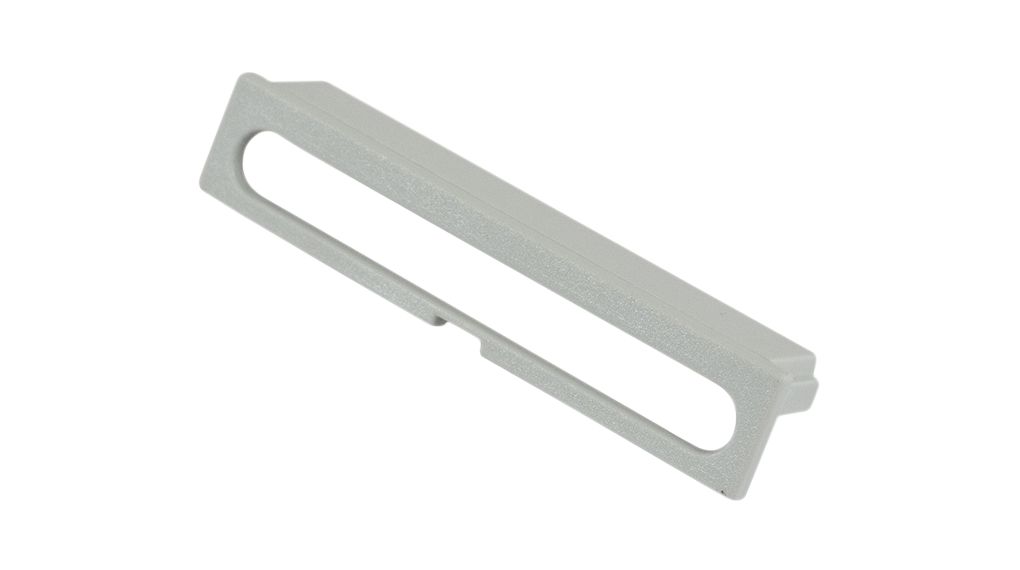 Plaque de protection de boîtier à rail DIN, ovale, 52.2mm, Polycarbonate / PPE / PS, Gris