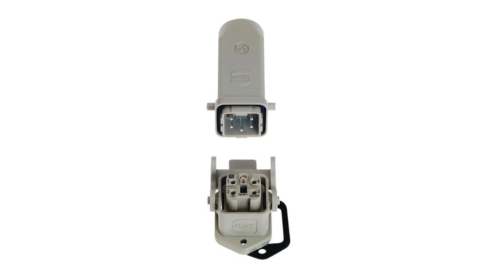 Connector set, 4P+PE, Plug / Socket, 4 Contacts, 1 ... 2.5mm²