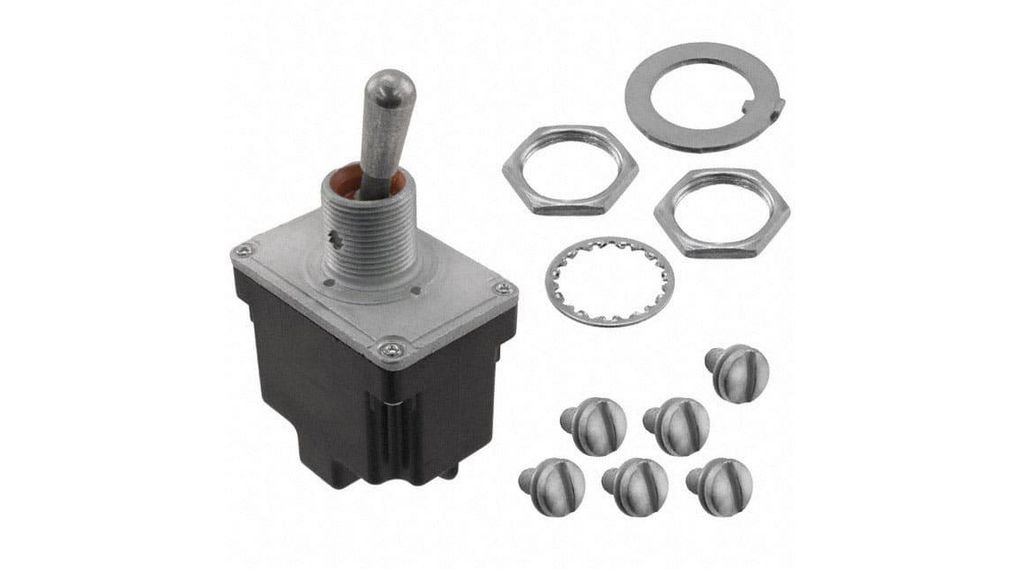 Toggle Switch, DPDT, Latched, 20A, 28VDC, Pack of 20 pieces