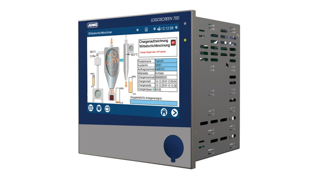 Paperless Recorder, Inputs 30, Ethernet / USB / RS232 / RS485 / MODBUS