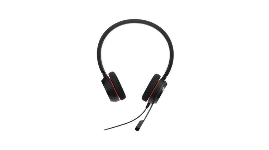 Evolve 20 Black Wired USB A On Ear Headset
