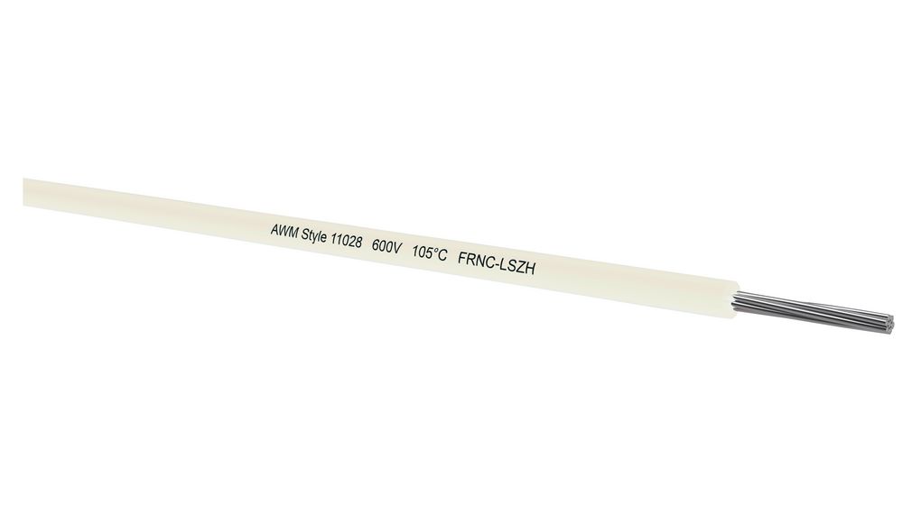 Litze mPPE 0.34mm² Verzinntes Kupfer Weiss 250m