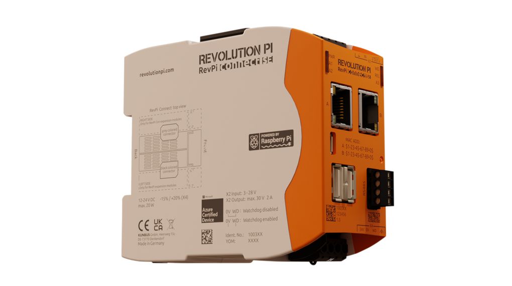 Industriecomputer, RevPi Connect SE, Ethernet / RS-485 / USB 2.0, Cortex A72, 1.5GHz, RAM 1GB, 8GB Flash