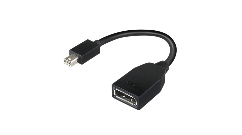 Videosovitin, Mini DisplayPort -liitin - DisplayPort -naarasliitin, 3840 x 2160, Musta