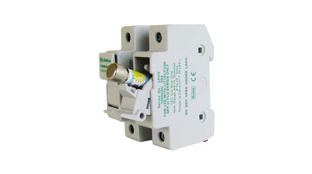 30A Fuse Holder No for 10 x 38mm Fuse, 1P, 1kV