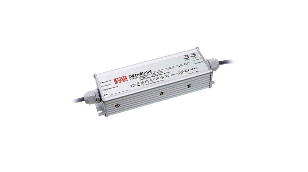 LED Driver 60W 2.5A 14.4 ... 24V IP67