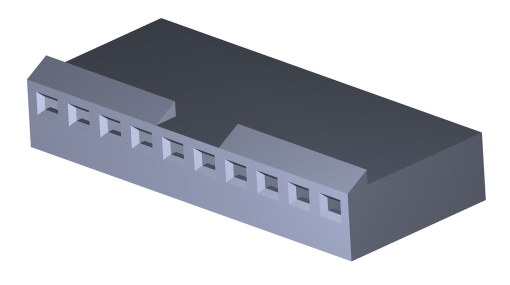 ゅぁ 03-06-1022 | Molex Gehäuse, Stecker, Raster - 3.68 mm, Pole - 2