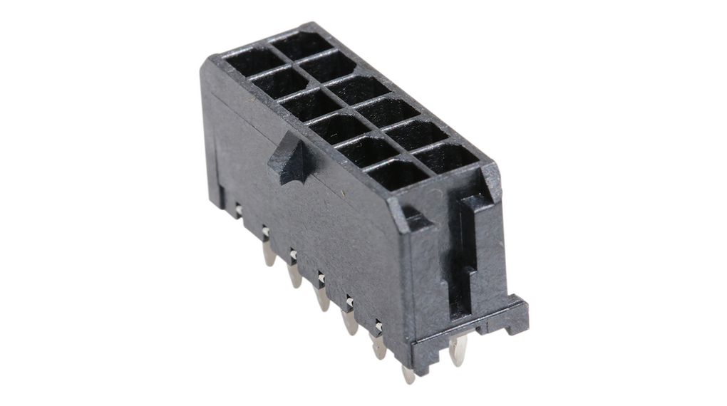 PCB Header, Plug, 8.5A, 600V, Contacts - 12