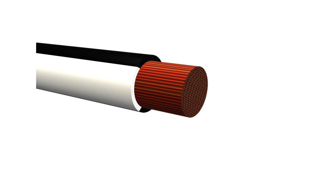 Stranded Wire PVC 2.5mm² Bare Copper Black / White R2G4 100m