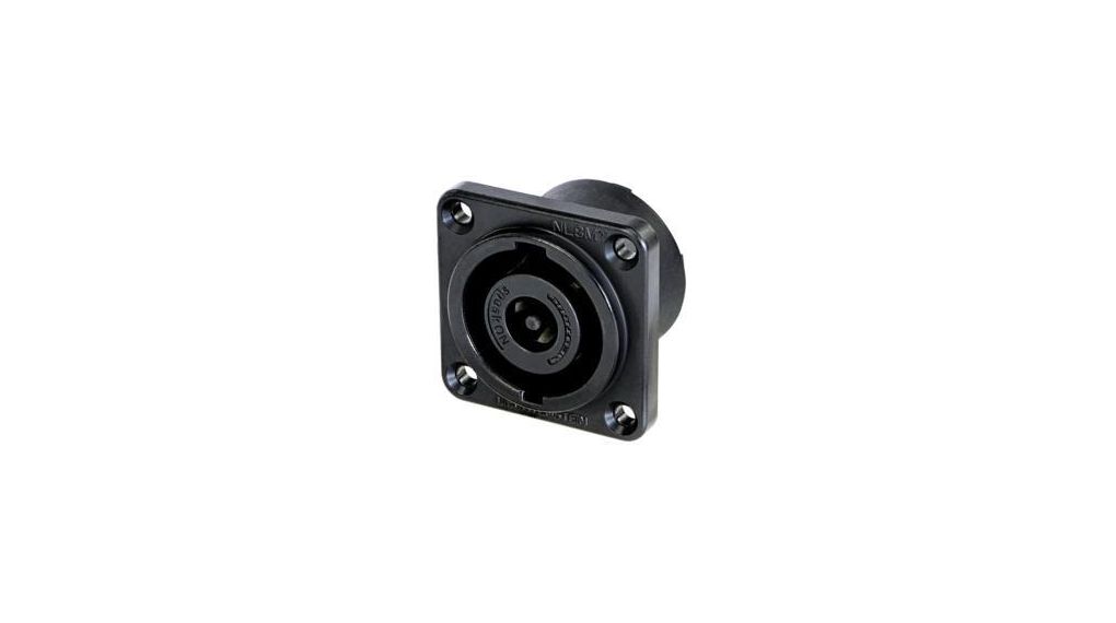 Speaker Connector, Black, Plug, 30A, Poles - 8
