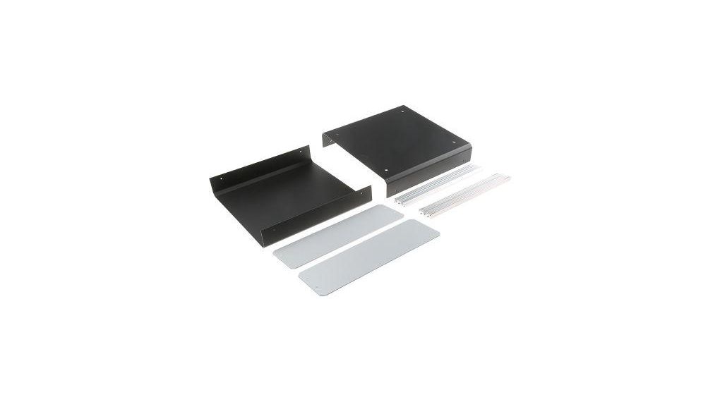 METCASE Unicase Black Aluminium Instrument Case, 260 x 250 x 90mm