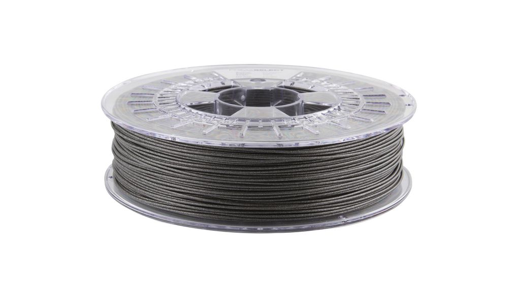 3D Printer Filament, PLA, 1.75mm, Metallic Grey, 750g