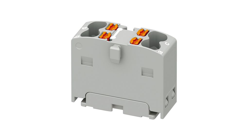 1046608 | Phoenix Contact Terminal Block, Push-In, 4 Poles, 450V, 17.5 ...