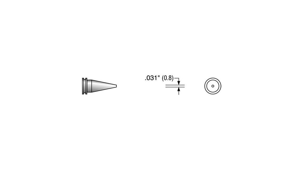 Soldering Tip Conical 0.8mm