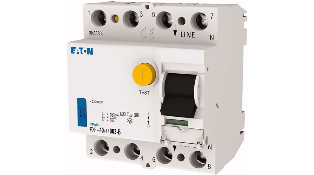 RCCB, B, 40A, 440V, IP20