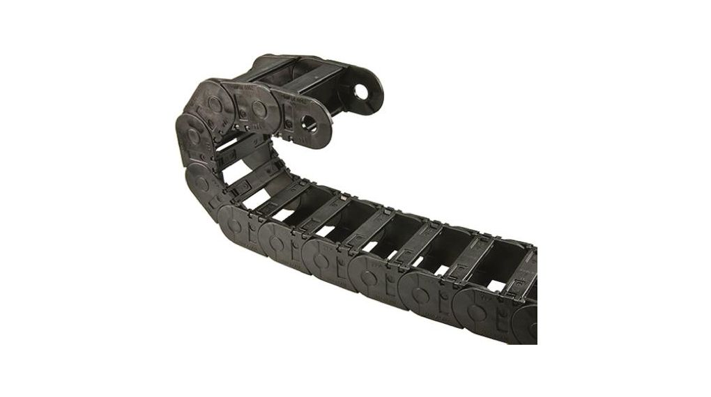 Igus 2600, e-chain Black Cable Chain - Flexible Slot, W81 mm x D50mm, L1m, 100 mm Min. Bend Radius, Igumid G