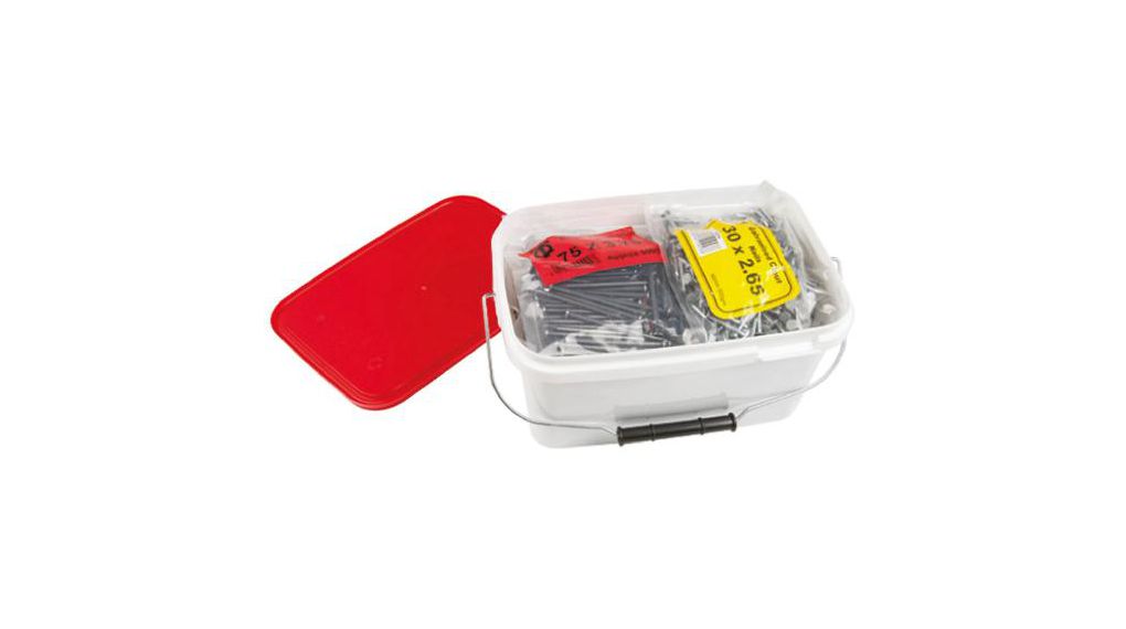 Galvanised Steel Nails; 13mm x 1.4 mm, 1.8 mm, 2 mm, 2.65 mm, 3 mm, 3.35 mm, 3.75 mm; (10) 500g Bag