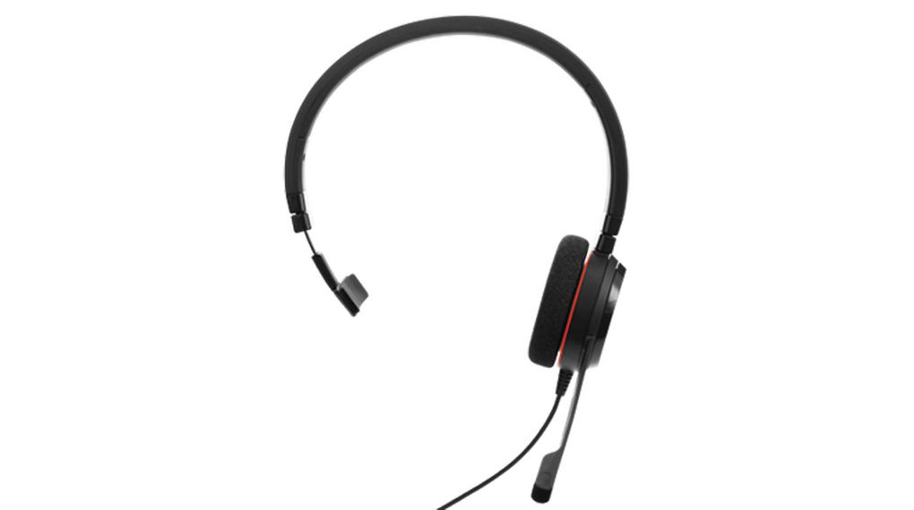 Jabra Evolve 20 Black Wired USB A On Ear Headset, Black