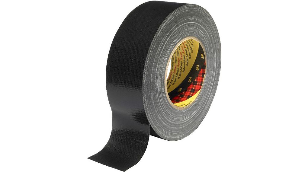 3M Scotch 389 Duct Tape, 50m x 100mm, Black, Acrylic Coated Finish