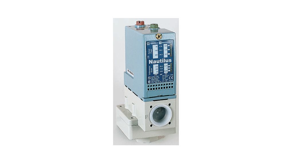Pressure Sensor, 3.5bar Min, 35bar Max, Relay Output, Differential Reading