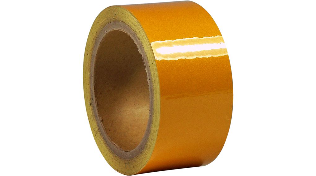 Reflective Marking Tape 50mm x 10m Yellow
