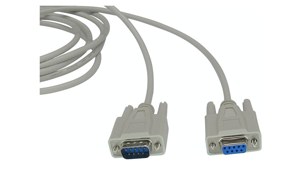 Serial Cable D-SUB 9-Pin Male - D-SUB 9-Pin Female 3m Grey