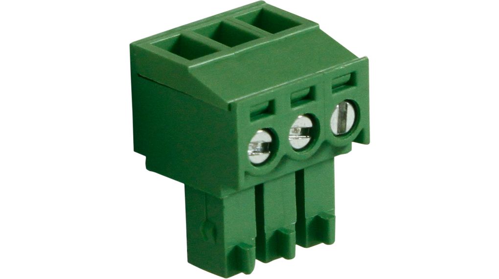 Female Connector, Straight, 3.81mm Pitch, 3 Poles