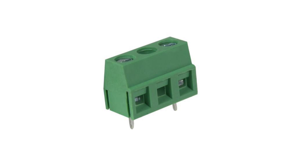 Wire-To-Board Terminal Block, THT, 10.16mm Pitch, Right Angle, Screw, Clamp, 4 Poles