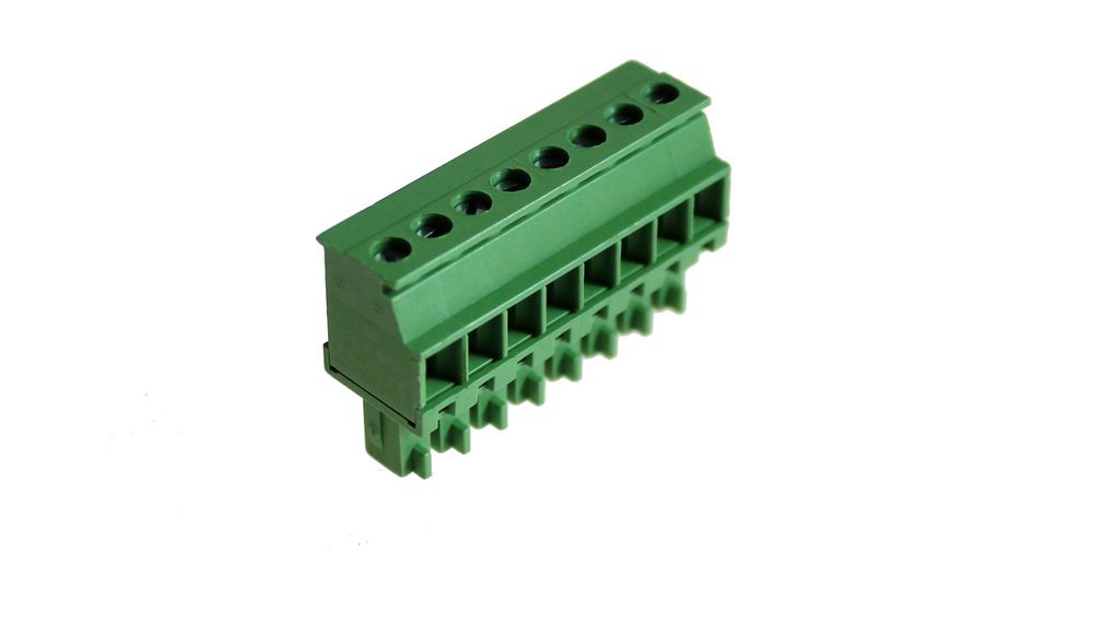Female Connector, Straight, 3.81mm Pitch, 8 Poles