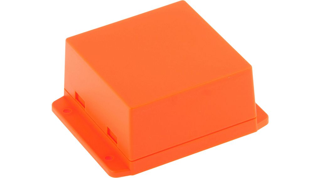 Plastic Enclosure 80.6x80x43.5mm Orange ABS