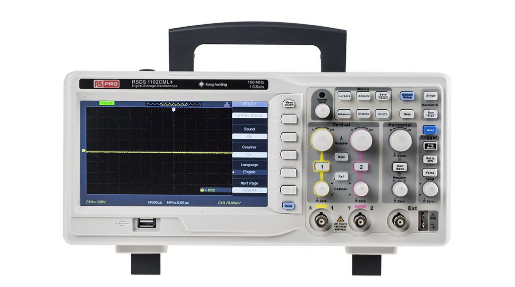 Oscilloscope RSDS1000+ DSO 2x 100MHz 1GSPS USB / RS-232