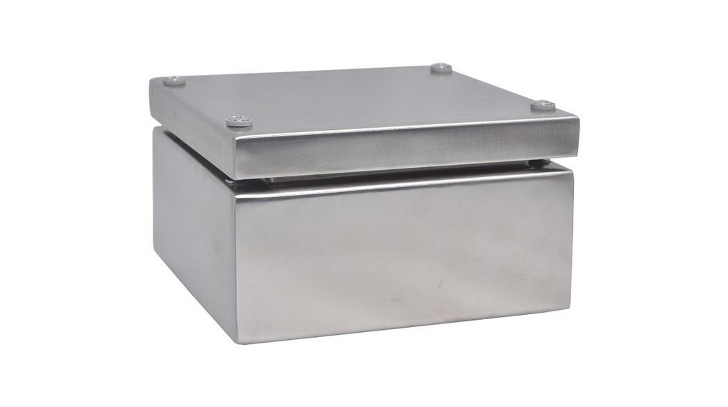 Enclosure 150x150x81mm Stainless Steel Silver IP66