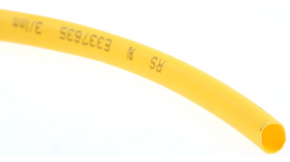 Heat-Shrink Tubing 3:1, 1 ... 3mm, Yellow, Polyolefin, 10m