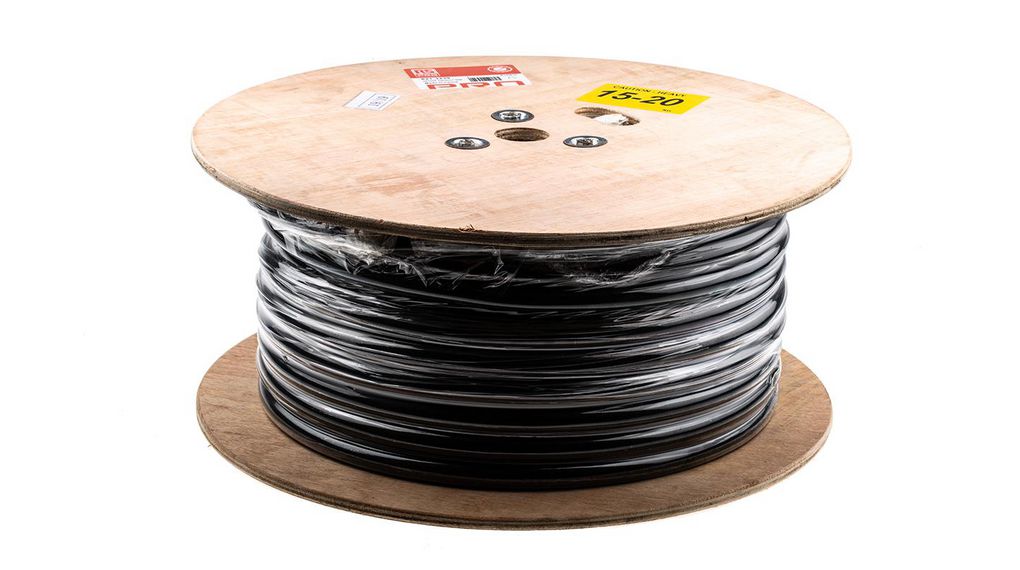 Napájecí kabel 3x 6mm² Čistá měď Nestíněné 750V 50m Černá