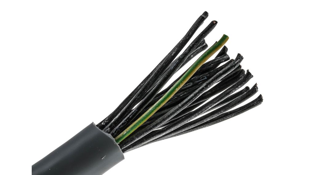 Multicore Cable, YY Unshielded, PVC, 25x 0.5mm², 50m, Grey
