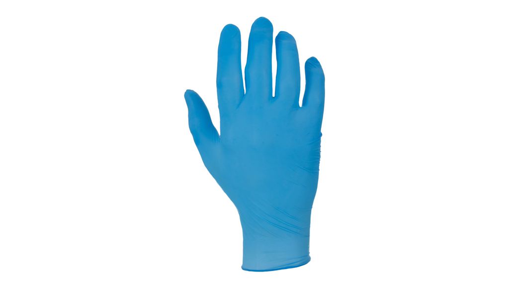 Disposable Gloves, Nitrile, Glove Size Small, Blue, Pack of 100 pieces