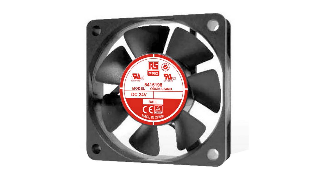 Axialfläkt DC Kula 15x60x60mm 24V 40mA 31.7dBA 23.8m³/h