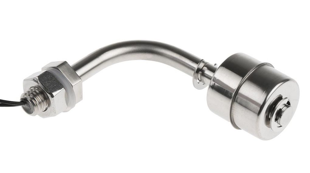 Flottørbryter 250V Sluttekontakt (NO) Rustfritt stål Kabel