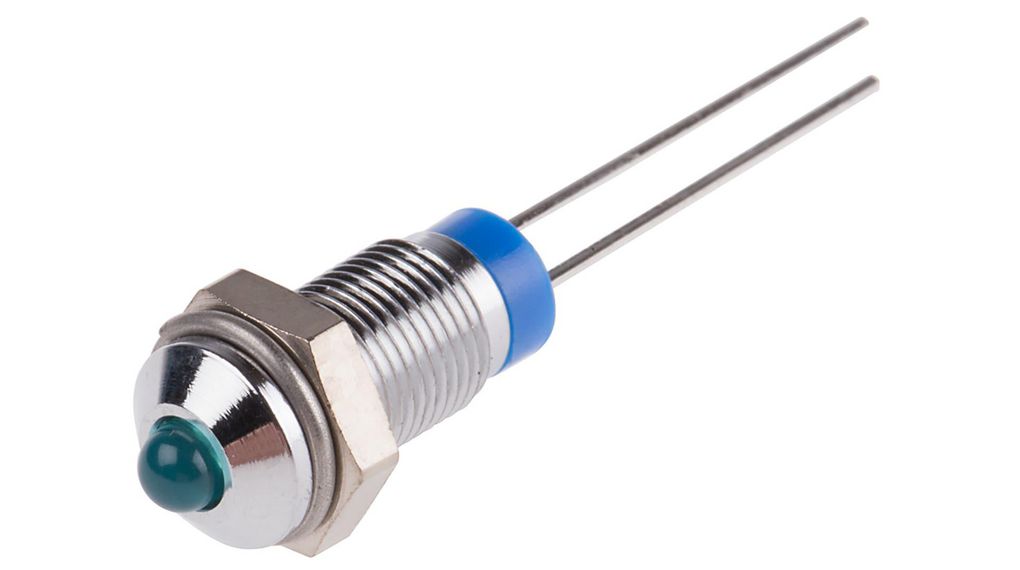 LED Indicator Pin Terminal Blue DC 3.8V 6mm 1200mcd