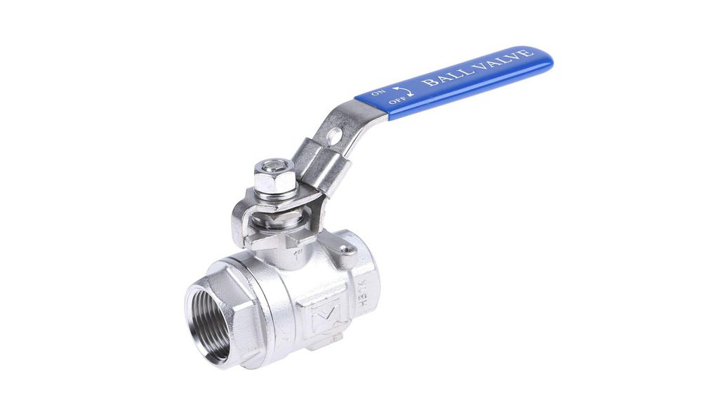 Manual Ball Valve Stainless Steel 2/2 68bar G1" Handle