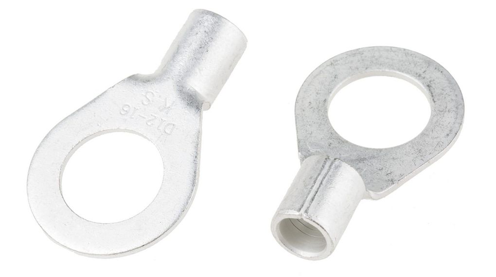 Ringkabelsko, Icke-isolerad, 16mm², 1/2, Paket med 25 delar