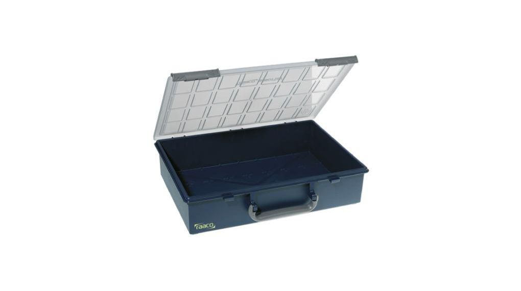 Blue PP, Adjustable Compartment Box, 78mm x 338mm x 261mm