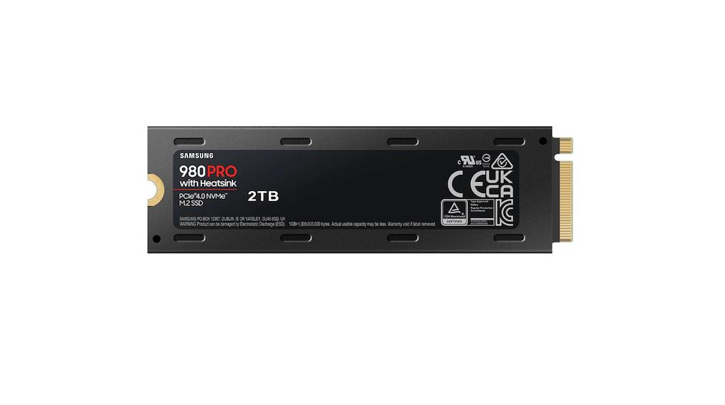 SSD with Heat Sink, 980 PRO, M.2 2280, 2TB, NVMe / PCIe 4.0 x4