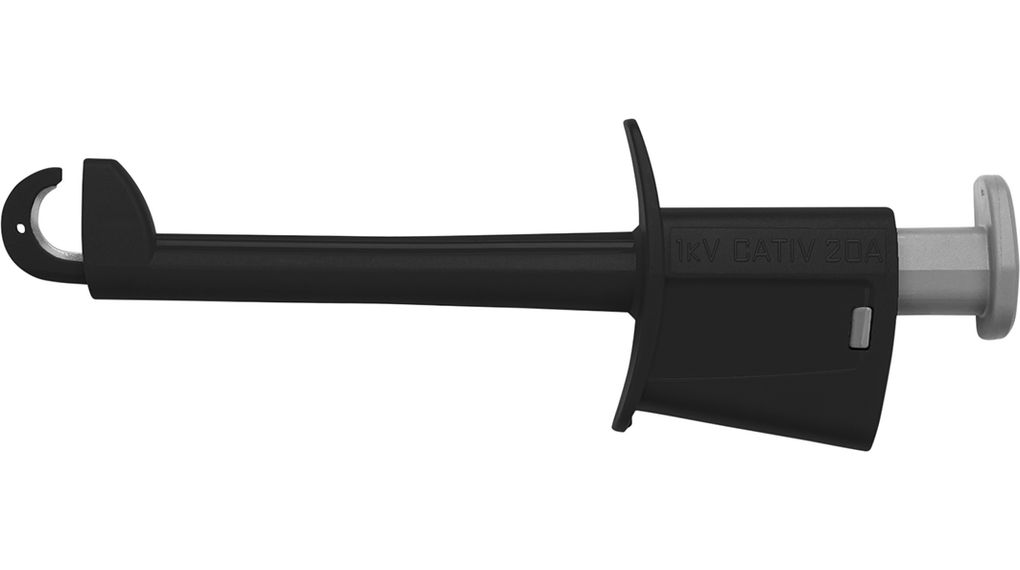 Safety Hook Clip, Black, 20A, 1kV