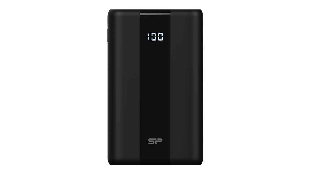 Powerbank, Li-Po, 20Ah, USB A Socket / USB C Socket, Black